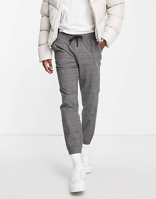 Available triangle Tear Abercombie & Fitch smart joggers in gray | ASOS