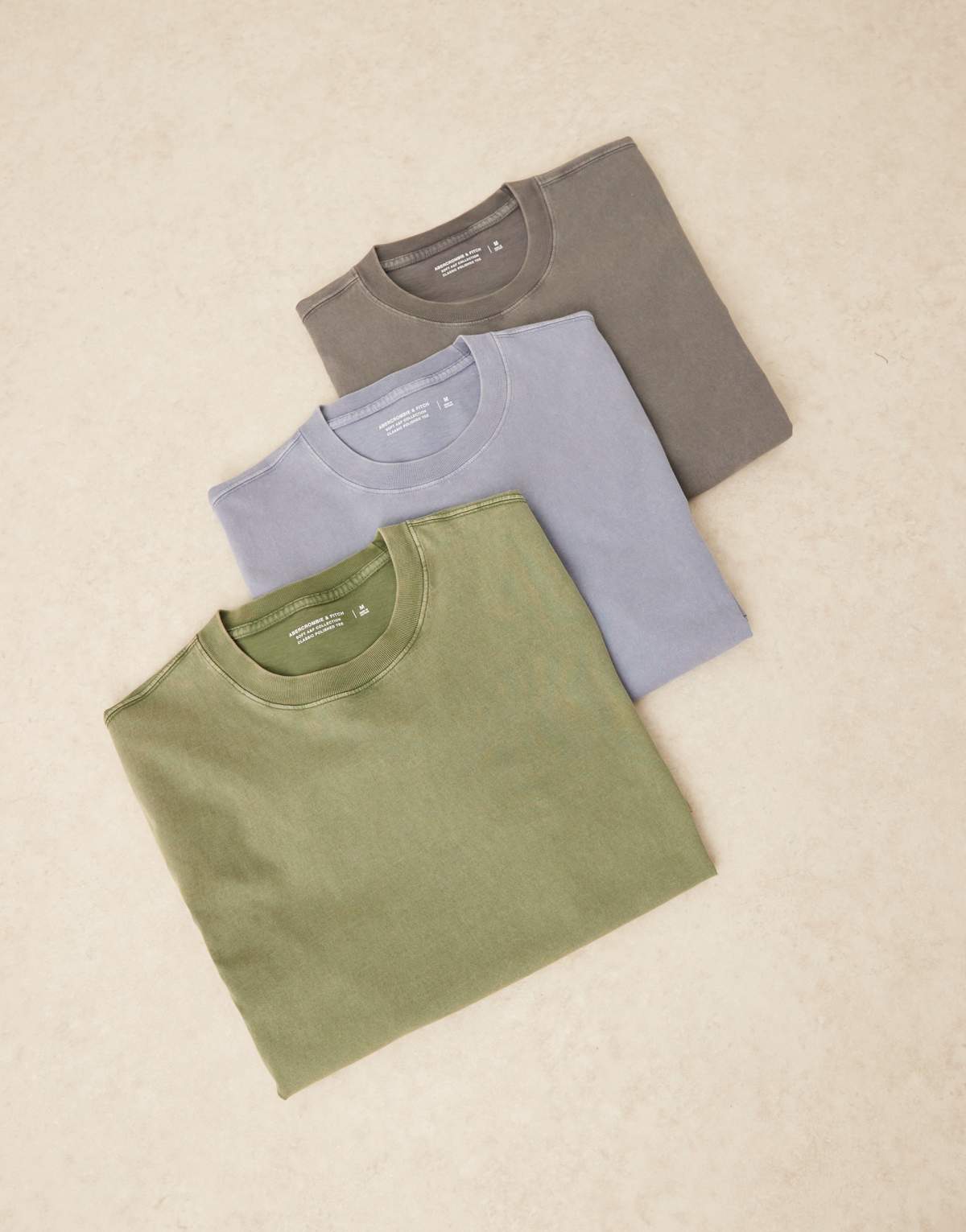 Abercrombie & Fitch 3 pack essential t-shirt pack in blue multi