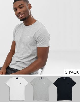 a&f crew tee 3 pack