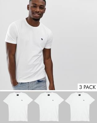abercrombie & fitch 3 pack t shirt basic