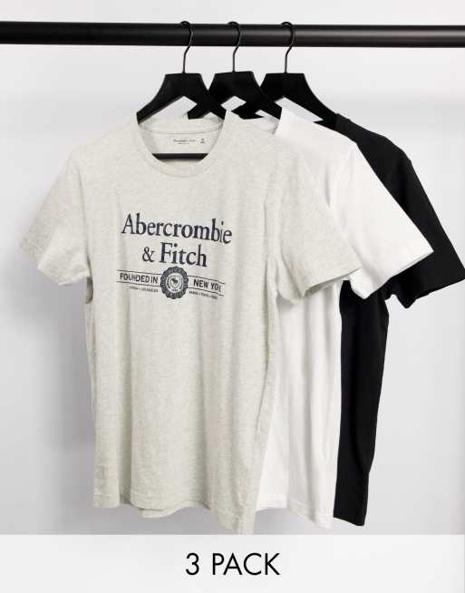 abercrombie 3 pack t shirt