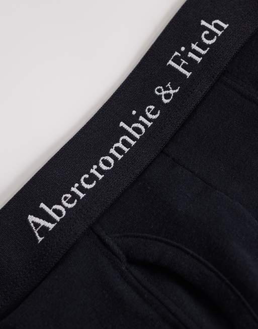 Abercrombie & Fitch 3 pack logo waistband boxer in black, 2 of 3