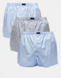 [Abercrombie & Fitch] Abercrombie & Fitch 3 pack of logo waistband woven boxers in multi XXL MULTI