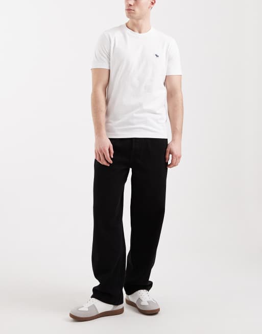 Abercrombie & Fitch 3 pack short sleeve t-shirts in white, 3 of 5