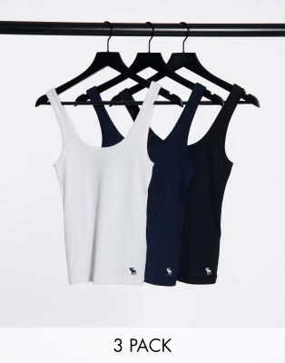 Abercrombie & Fitch 3-pack Tank Top In Multi