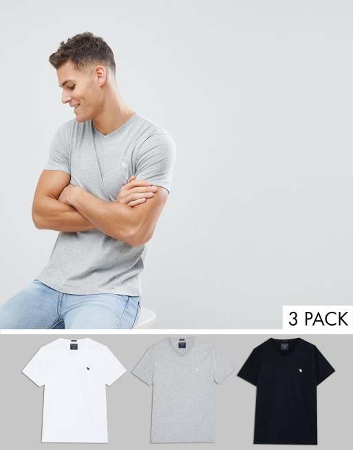 abercrombie & fitch 3 pack t shirt