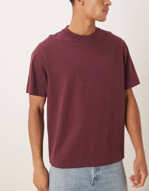 Abercrombie & Fitch – 3er-Pack schwere Premium-T-Shirts in Schwarz/Rot/Weiß, 2 von 5