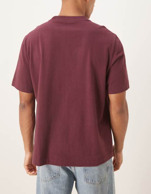 Abercrombie & Fitch – 3er-Pack schwere Premium-T-Shirts in Schwarz/Rot/Weiß, 4 von 5