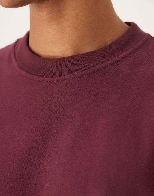 Abercrombie & Fitch – 3er-Pack schwere Premium-T-Shirts in Schwarz/Rot/Weiß, 5 von 5