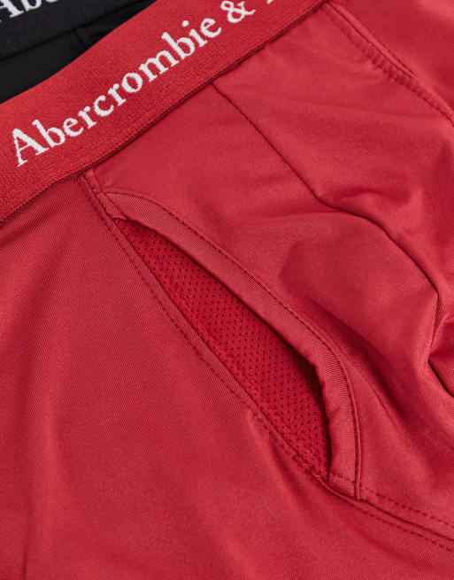 Abercrombie & Fitch 4 pack trunks in black/grey/pink, 4 of 4