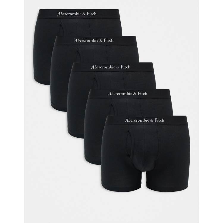 Abercrombie & Fitch 3枚パック ロゴ ボクサー ブリーフ 黒 メンズ 5インチ 3枚パック ボクサーブリーフ | メンズ アンダー