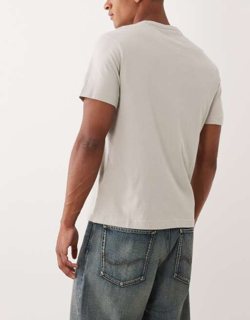 Abercrombie & Fitch 5 pack everyday essential t-shirts in brown/black/white, 4 of 5