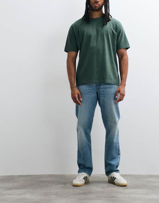 Abercrombie & Fitch 5 pack premium heavyweight t-shirts in multi, 3 of 5