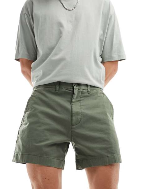 Men's Chino Shorts, Slim-Fit, Black & Stretch Chino Shorts