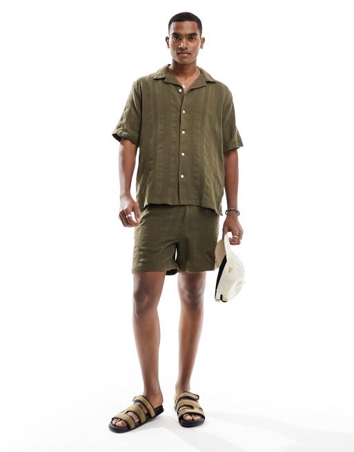 Olive green sale khaki shorts