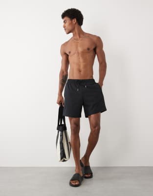 Abercrombie & Fitch Ypb Motiontek Athletic Fit Unlined Training Short In Black