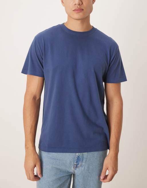 Abercrombie & Fitch 7 pack essential t-shirt in black/blue/white, 3 of 5