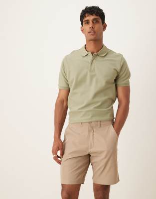 Abercrombie & Fitch 7" Tailored Shorts In Neutral