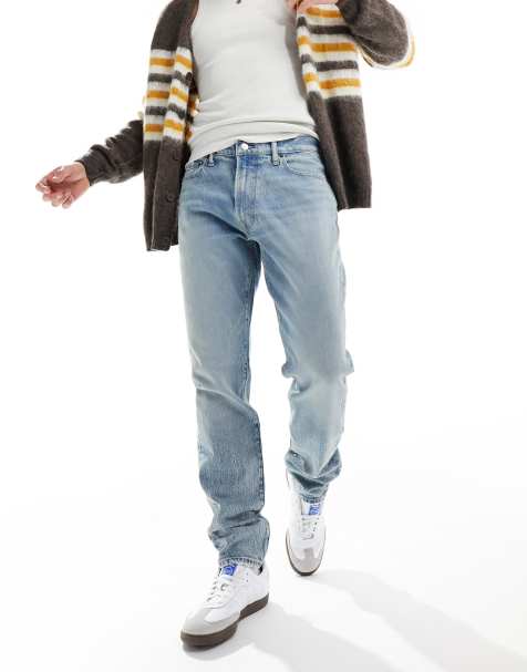 Abercrombie & Fitch 90s athletic slim fit jeans in light wash - view 1