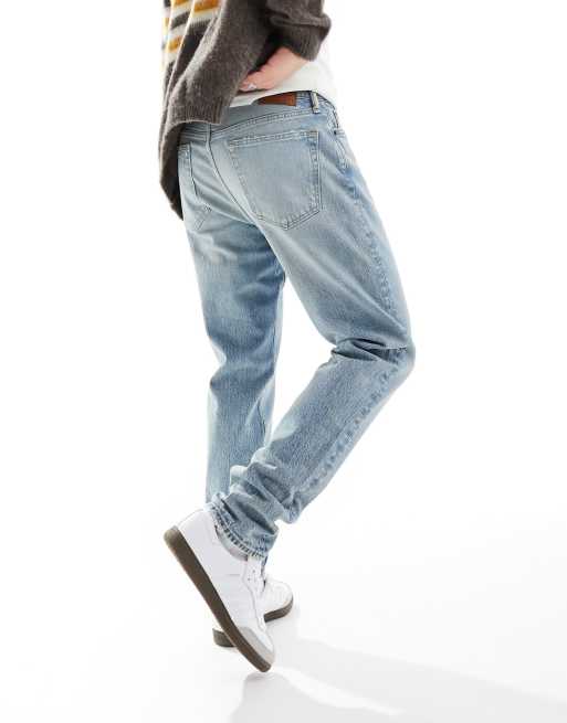 Abercrombie & Fitch 90s athletic slim fit jeans in light wash, 2 of 5