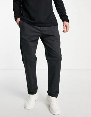 Abercrombie & Fitch 90s prep pullon loose chinos in black - ASOS Price Checker