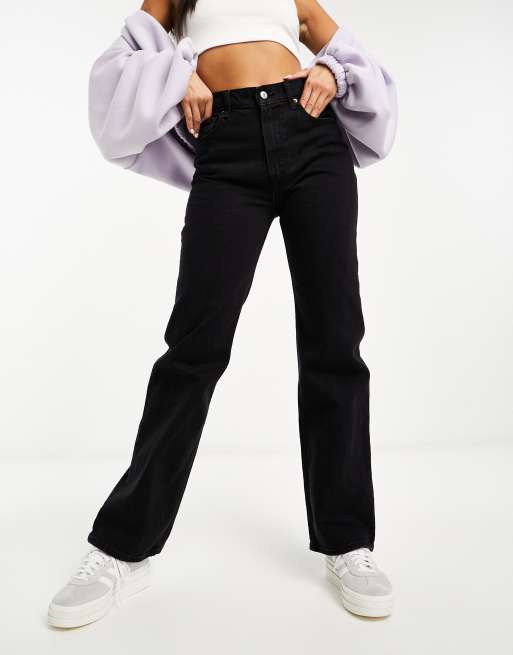 Abercrombie & Fitch 90s relaxed fit jeans in black , 4 of 5
