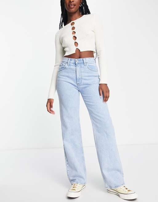Abercrombie & Fitch 90s relaxed jeans in blue , 2 of 4