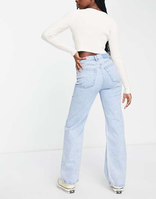 Abercrombie & Fitch 90s relaxed jeans in blue , 3 of 4