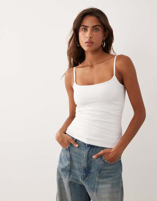 Abercrombie & Fitch 90s seamless cami top with built-in bra in