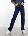 [Abercrombie & Fitch] Abercrombie & Fitch 90s straight fit jeans in dark wash blue W25 Short Dark wash