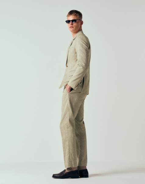 Abercrombie & Fitch - Abito coordinato slim in misto lino verde - view 1