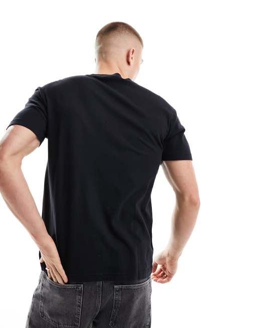 Abercrombie & Fitch - Afslappet T-shirt med tekstlogo i sort, 4 af 4