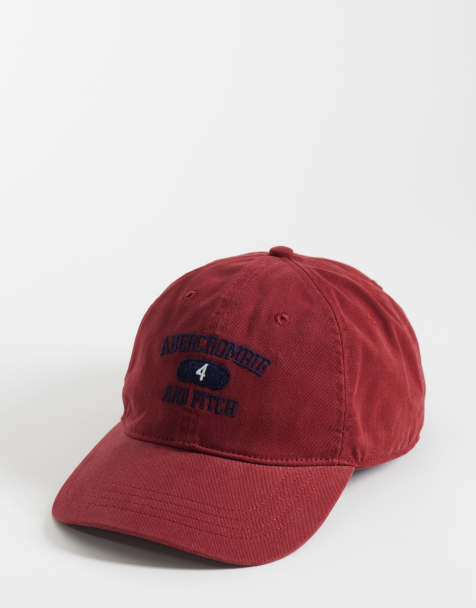 Abercrombie & Fitch - Archive - Cappellino con logo color rosso scuro slavato - view 1