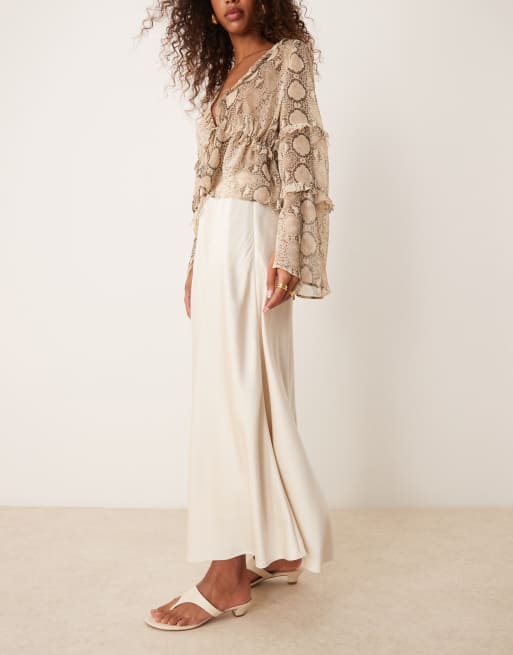 Zero Damen Maxikleid Mit Volants Kaufen Produktbild-Vorschau 5