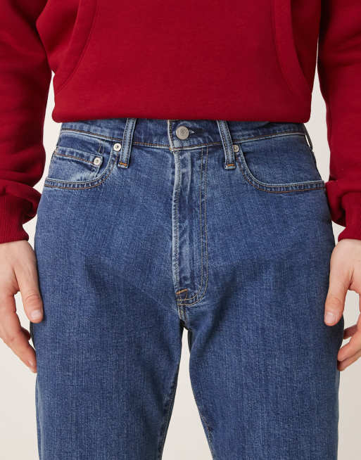 Abercrombie & Fitch - Athletic Fit - Blå jeans med lige ben, 5 af 5