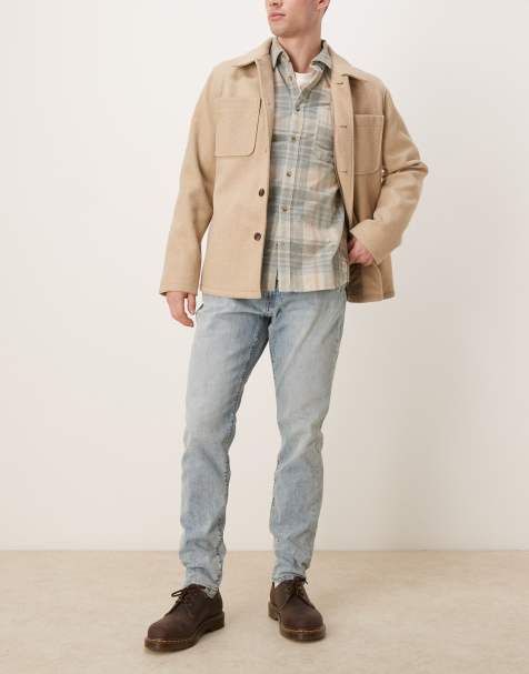 Abercrombie & Fitch – Athletic – Jasnoniebieskie jeansy o dopasowanym kroju - view 1