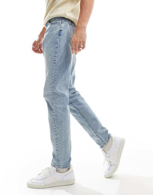 Abercrombie & Fitch - Athletic - Jean slim - Bleu clair délavé, 3 de 5