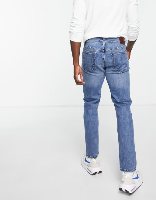 Abercrombie athletic hot sale slim jeans