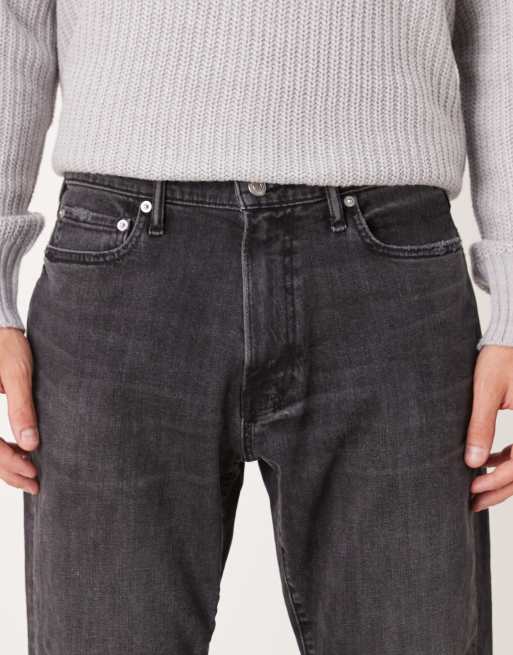 Abercrombie & Fitch athletic slim fit jeans in washed black, 5 of 5