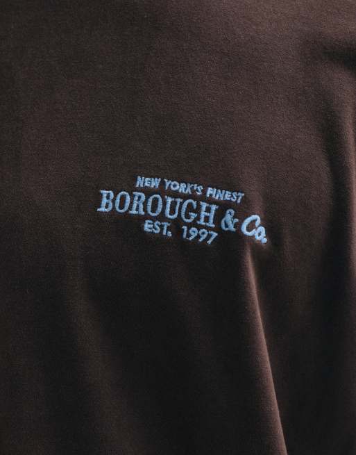 Abercrombie & Fitch back graphic heavyweight t-shirt in brown, 5 of 5