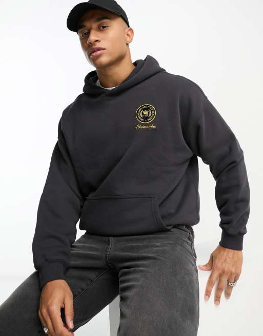 Abercrombie back cheap logo hoodie