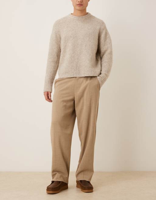 Abercrombie & Fitch - Baggy broek met elastische taille in bruin, 2 van 5
