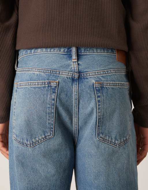 Abercrombie & Fitch baggy carpenter jean in light blue wash, 4 of 5