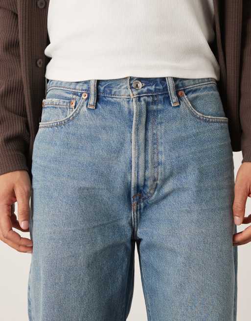 Abercrombie & Fitch baggy carpenter jean in light blue wash, 5 of 5