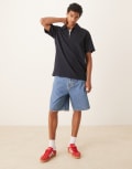 [Abercrombie & Fitch] Abercrombie & Fitch baggy denim shorts in medium blue wash W26 BLUE DENIM