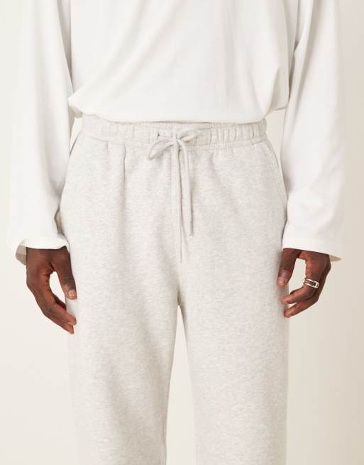 Abercrombie & Fitch baggy essential open hem joggers in grey, 5 of 5