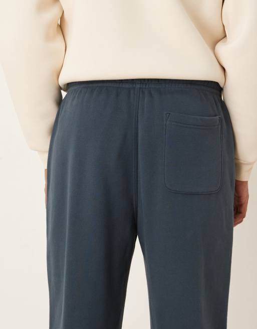 Abercrombie & Fitch baggy essential open hem sweatpants in navy, 5 of 5