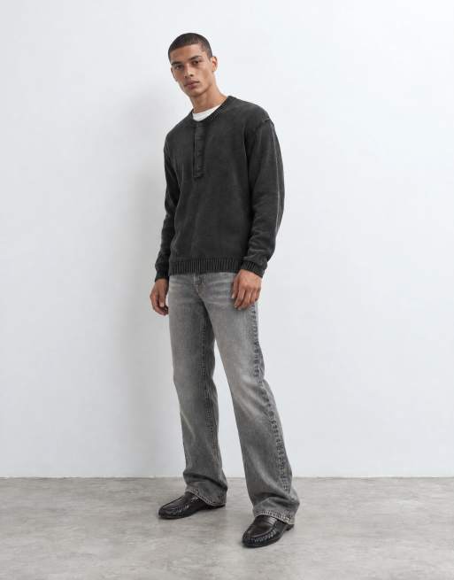 Abercrombie & Fitch baggy fit jeans i mørkegrå vask, 6 af 10