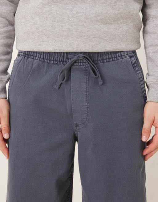Abercrombie & Fitch baggy fit pull-on pants in navy, 5 of 5