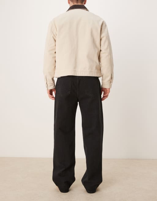 Abercrombie & Fitch baggy jeans in black, 3 of 5